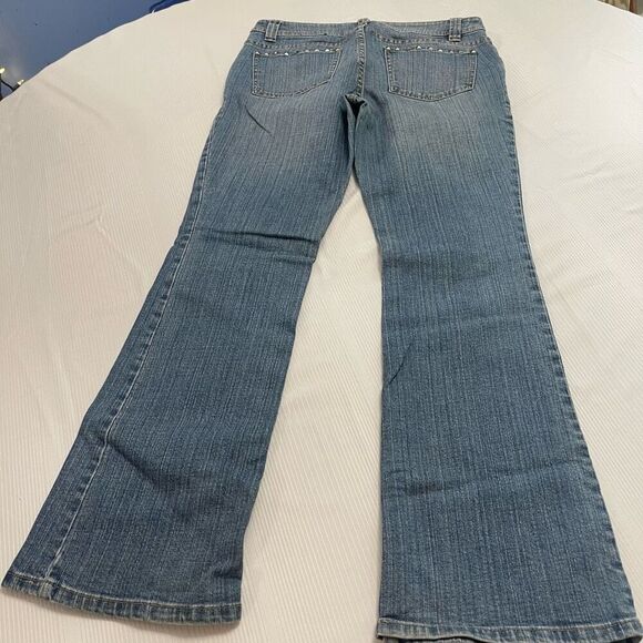 Harley Davidson Women’s Studded Bootcut Denim Jeans Size 8 - Picture 8 of 9